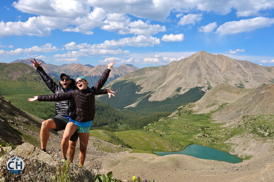 Dave and Annie at Lake Anne Pass