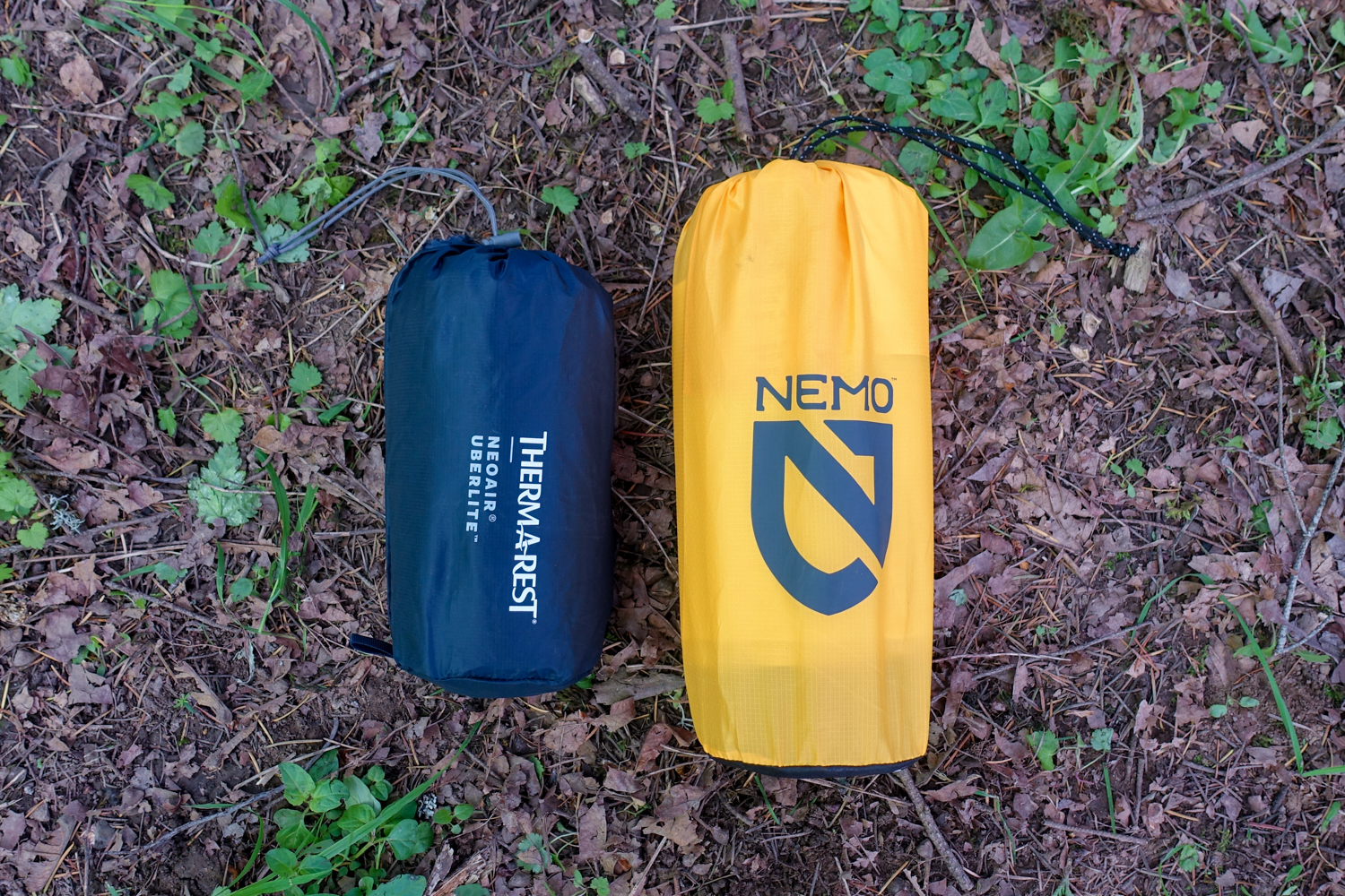 Therm-a-Rest Uberlite Wide/Long vs. NEMO Tensor wide/regular packed size