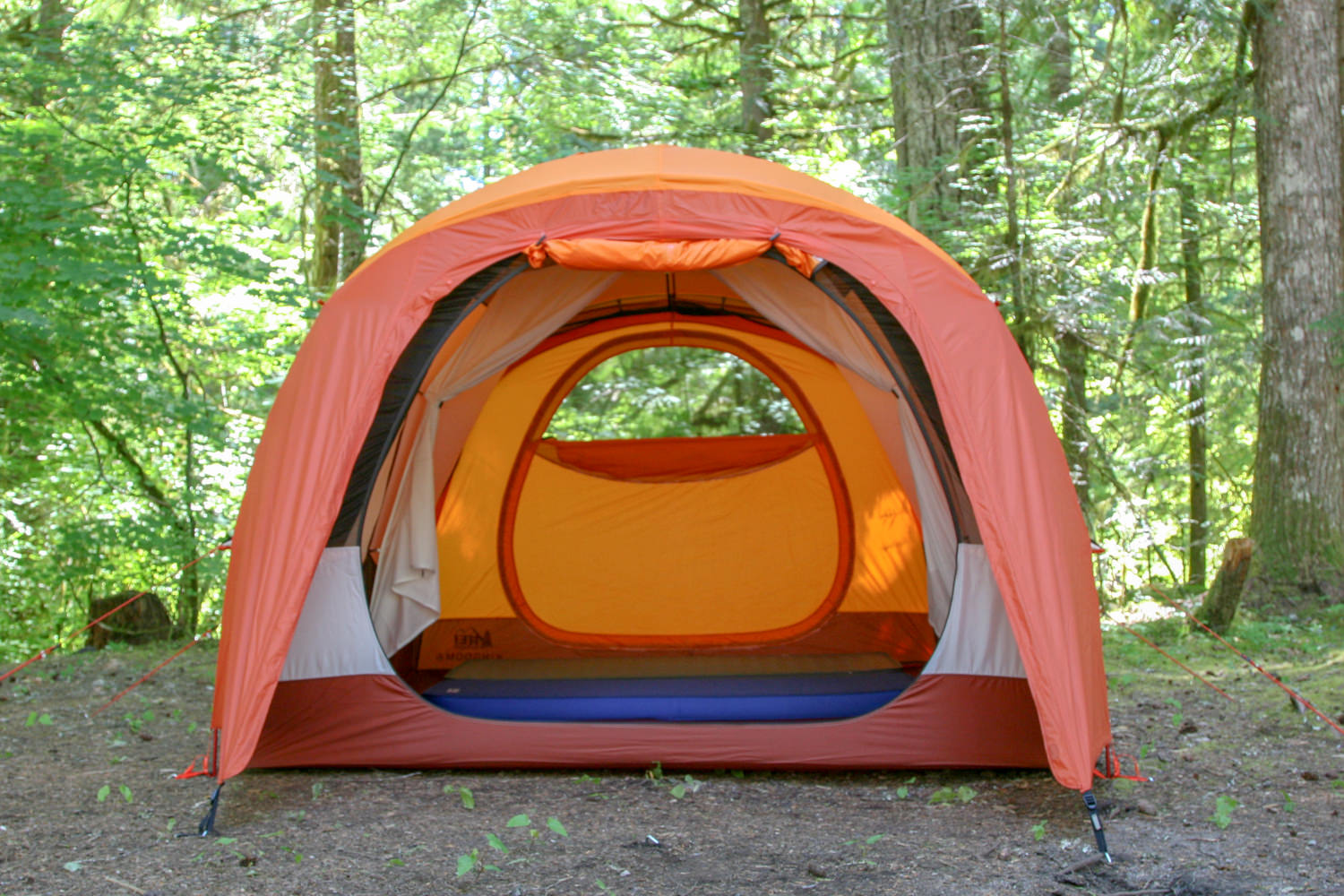 The back door has a nice mesh window and waterproof fabric