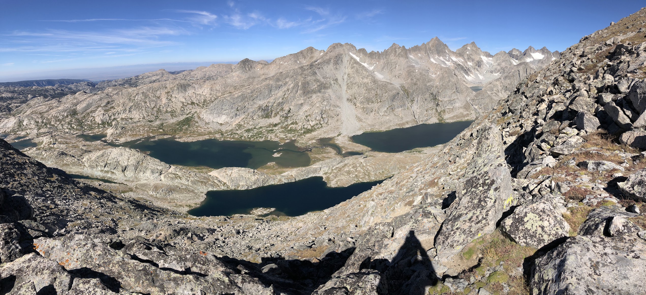 view of titcomb basin from above