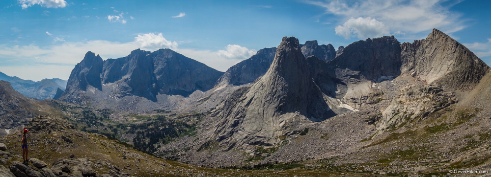  Cirque of the Towers - Panorama from Texas Pass 