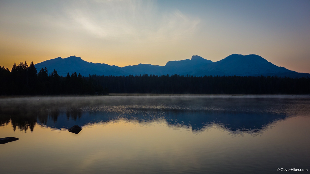 Pre-dawn view over V Lake