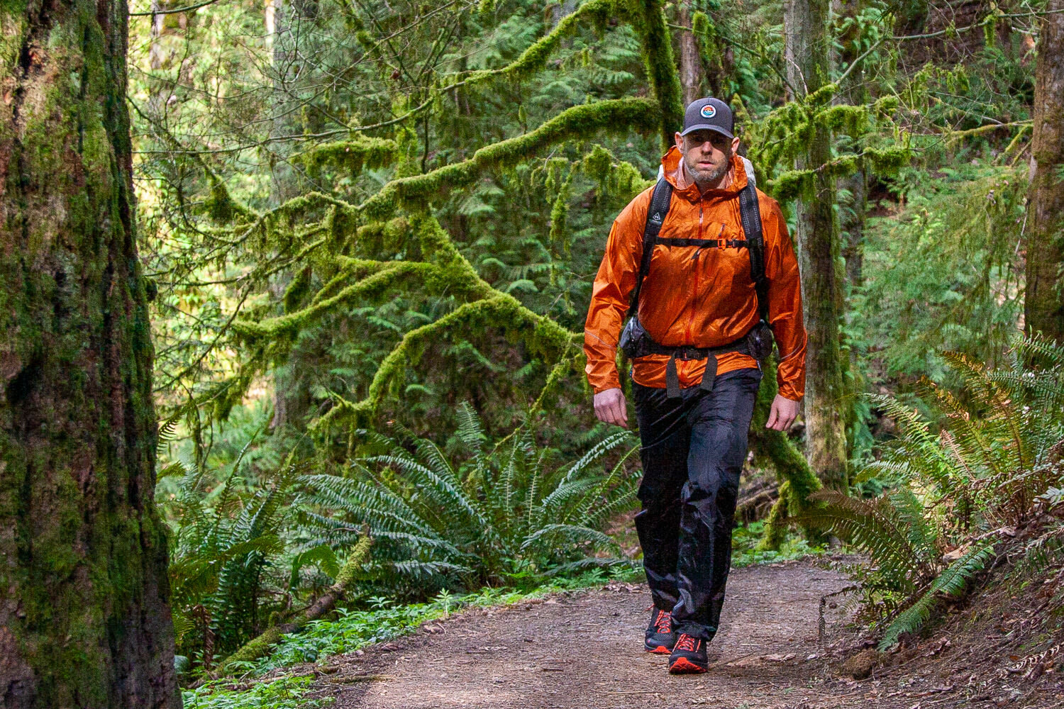 The Helium doesn’t have pit zips, but since it’s lightweight, it’s comfortable to hike in
