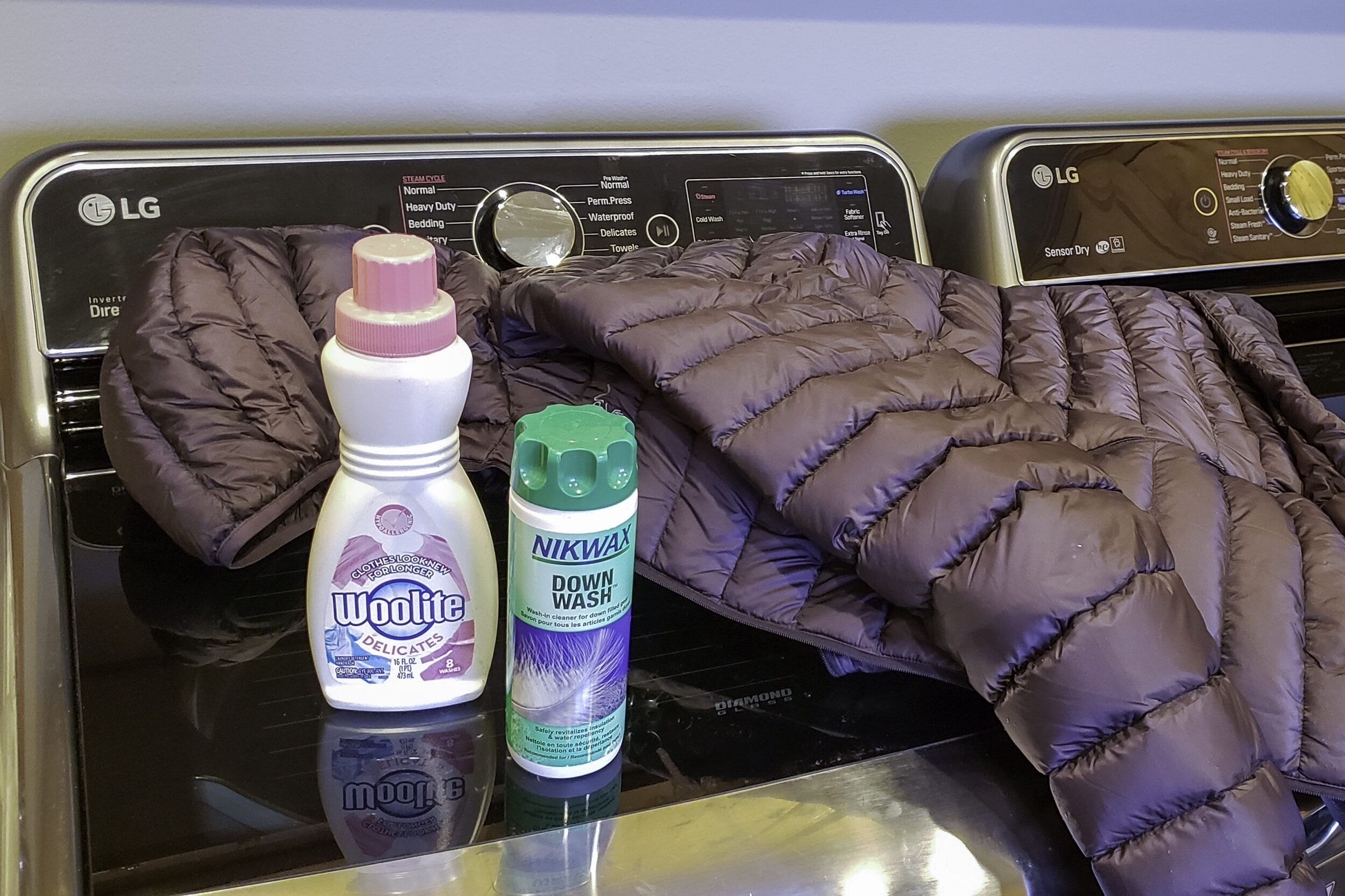 We recommend using Nikwax Down Wash for your jacket, but a gentle detergent like Woolite will work in a pinch.