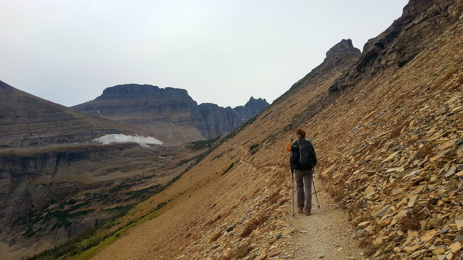 Nearing the end of our northbound thru-hike in Glacier National Park