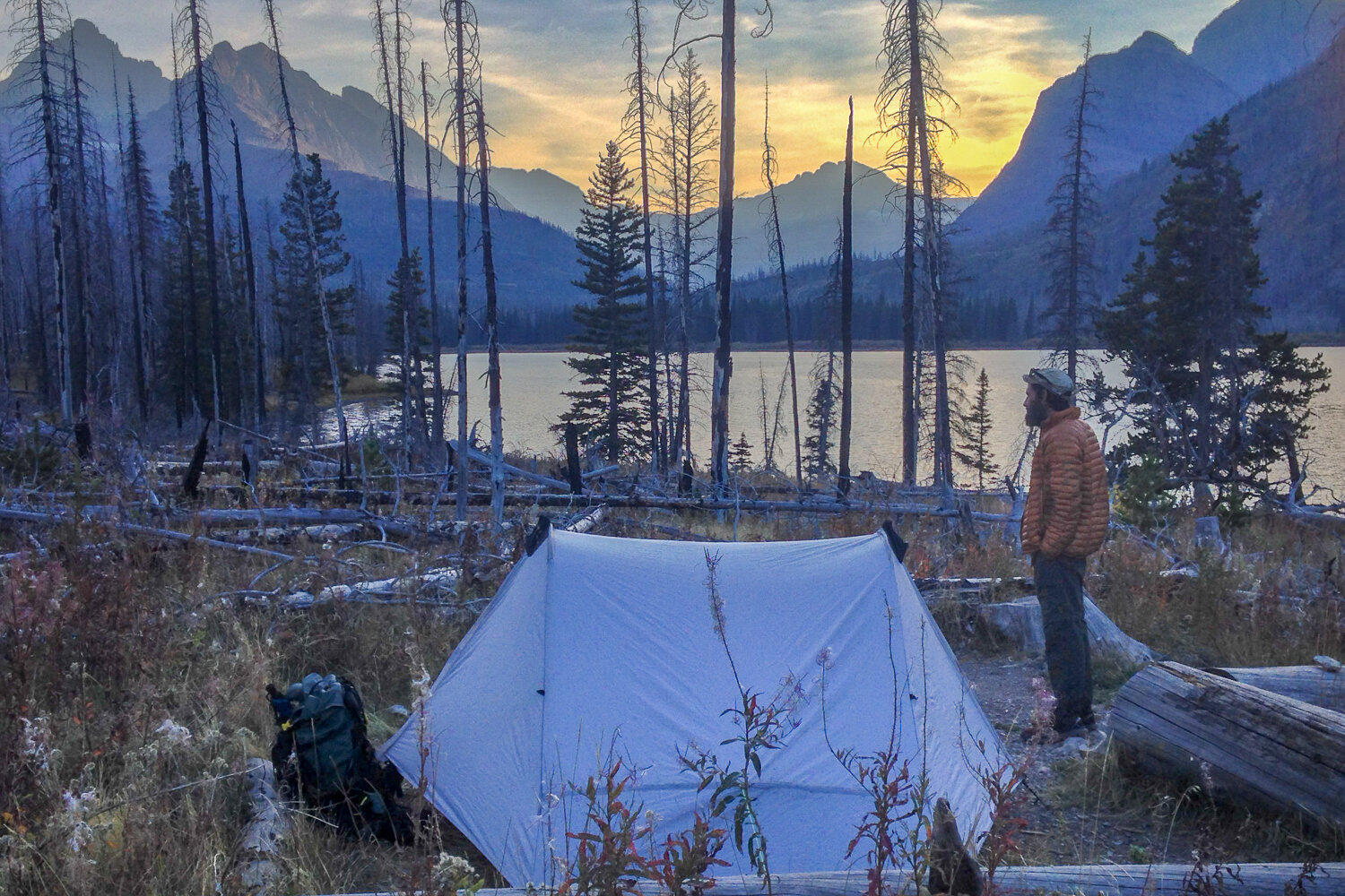 Camping at Red Eagle Lake in Glacier National Park