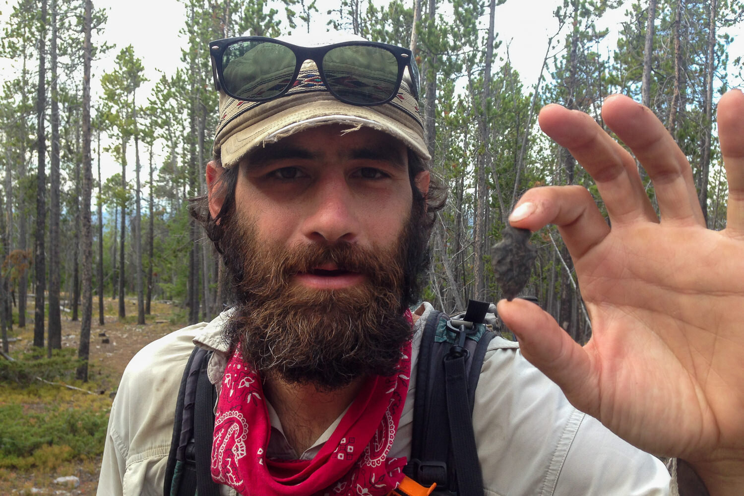 One of many arrowheads we found along the CDT