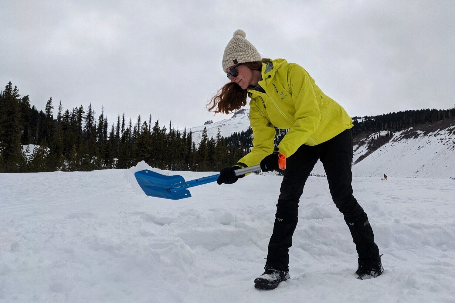 You’ll need a snow shovel to level a tent site & build a snow kitchen in your snow camp.