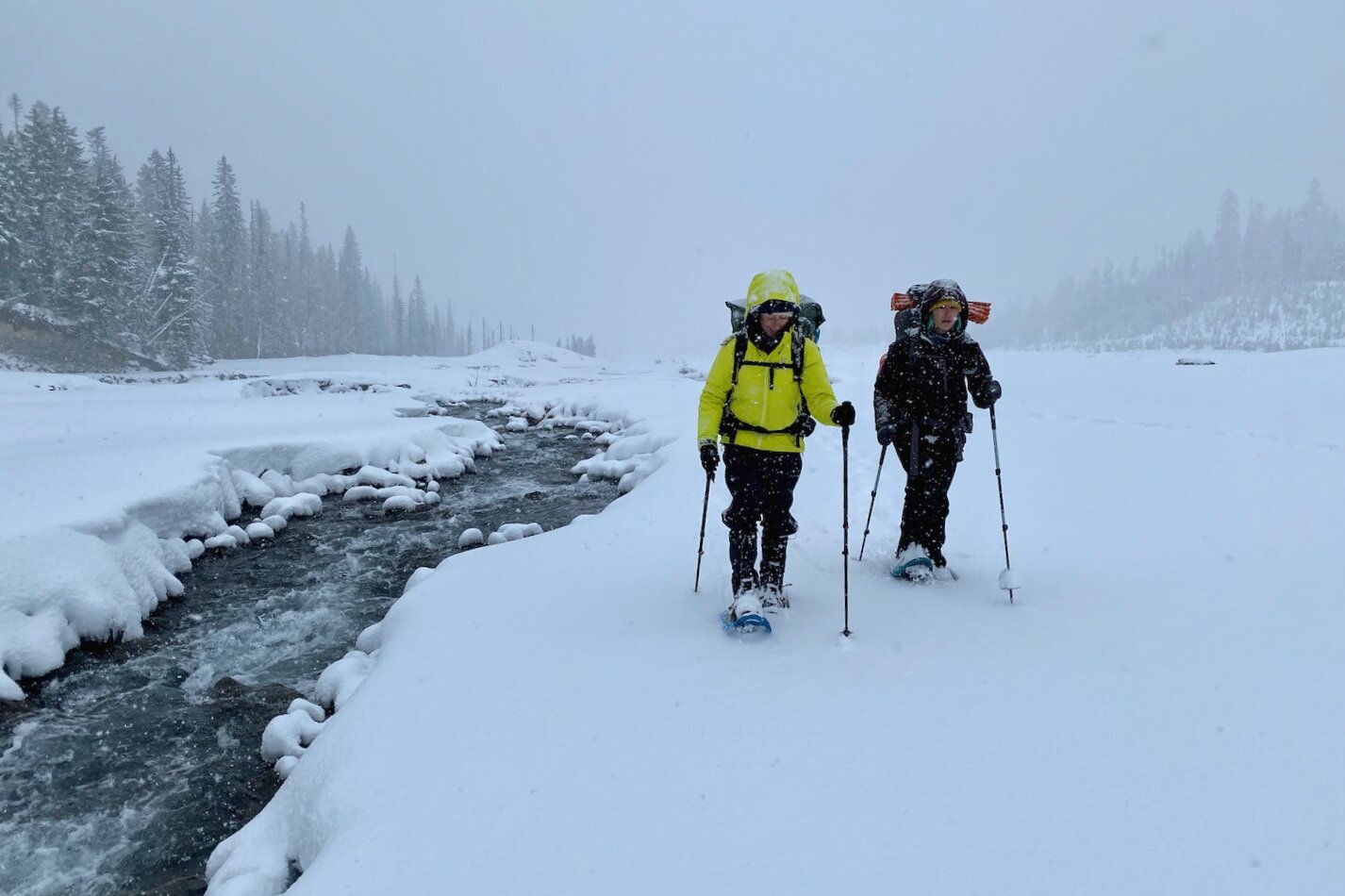 Snowshoeing with a backpack on is a ton of fun, but it saps energy quickly, so keep mileage goals short.