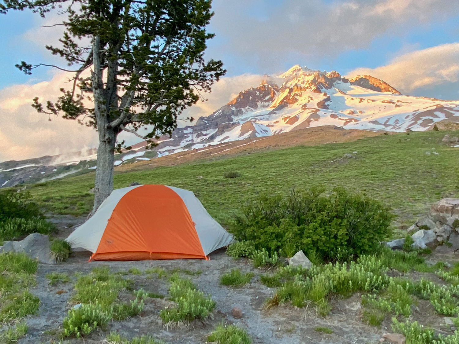 The spacious and lightweight HV UL3 is one of our go-to backpacking tents.