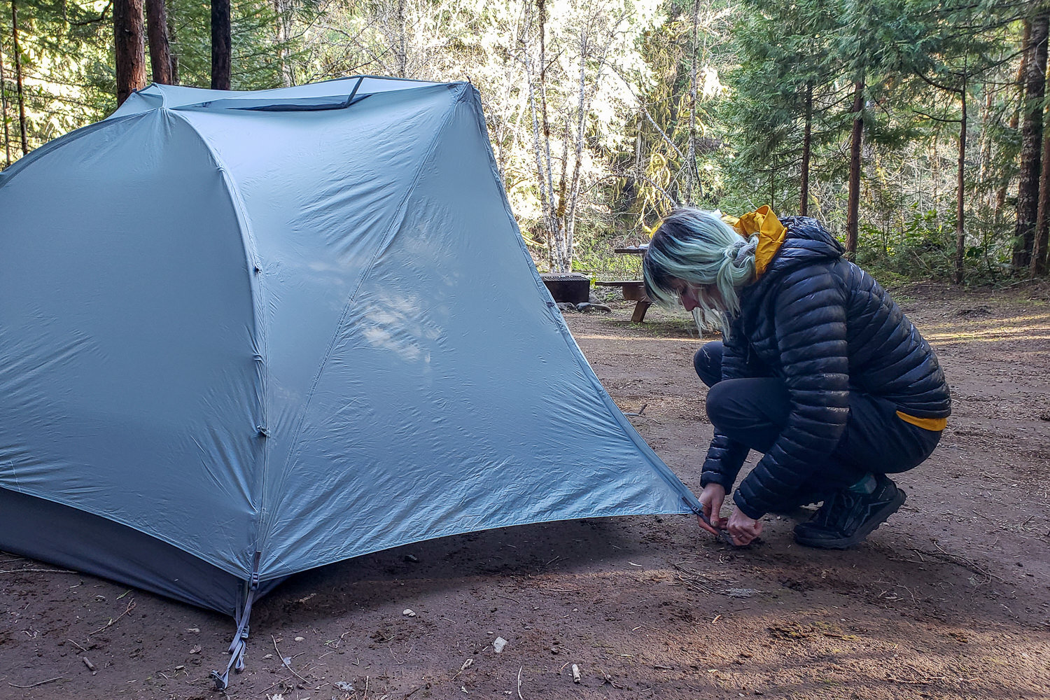 The Telos is easy for a single hiker to set up by themselves.