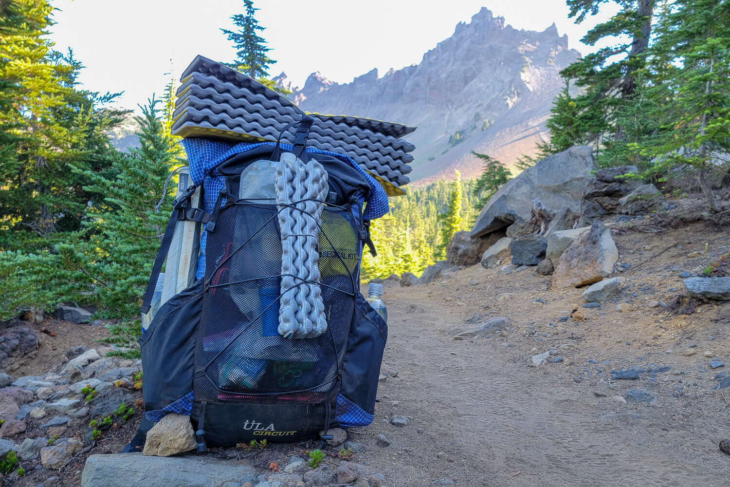 The ULA Circuit backpack is designed by thru-hikers, so it’s really dialed in for everyday needs on the trail