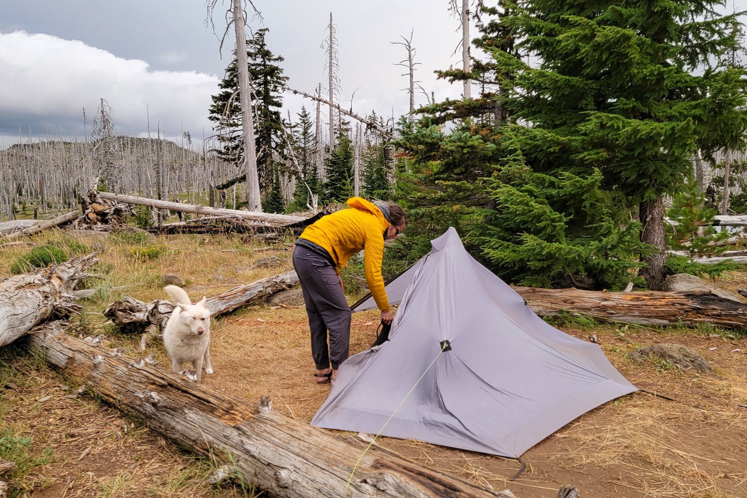 Winds can be strong on the east side of the trail - we got hammered with high winds blowing fine dirt near Booth Lake