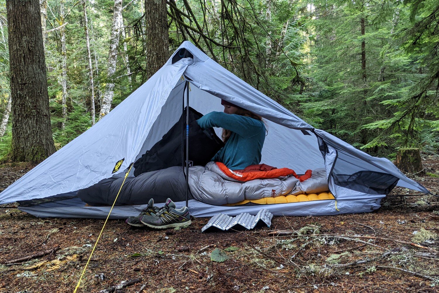 There’s plenty of space inside for a solo hiker, their gear, and a four-legged friend
