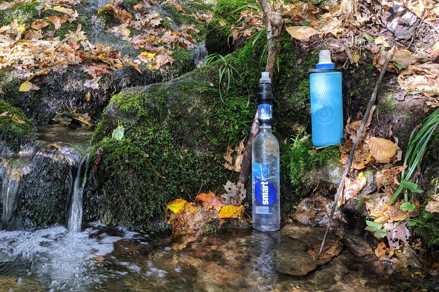 The Sawyer Squeeze (left) and the Katadyn BeFree (right) are both ultralight, easy to use, and affordable