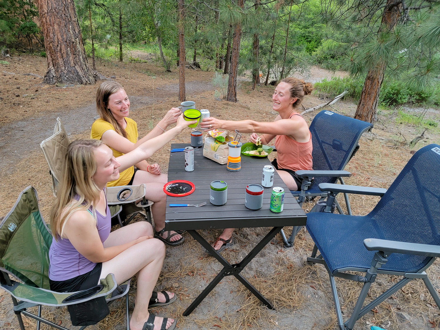 A table like tHE ALPS MOUNTAINEERING DINING TABLE is GREAT FOR GROUP MEALS & GAMES