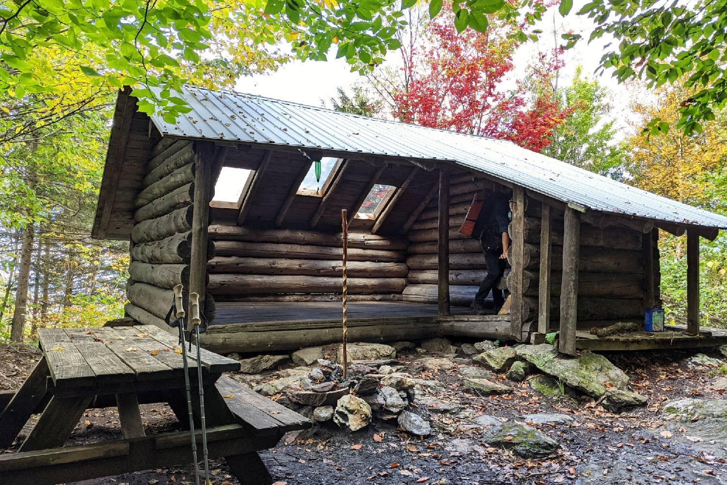 Long clearance trail shelters