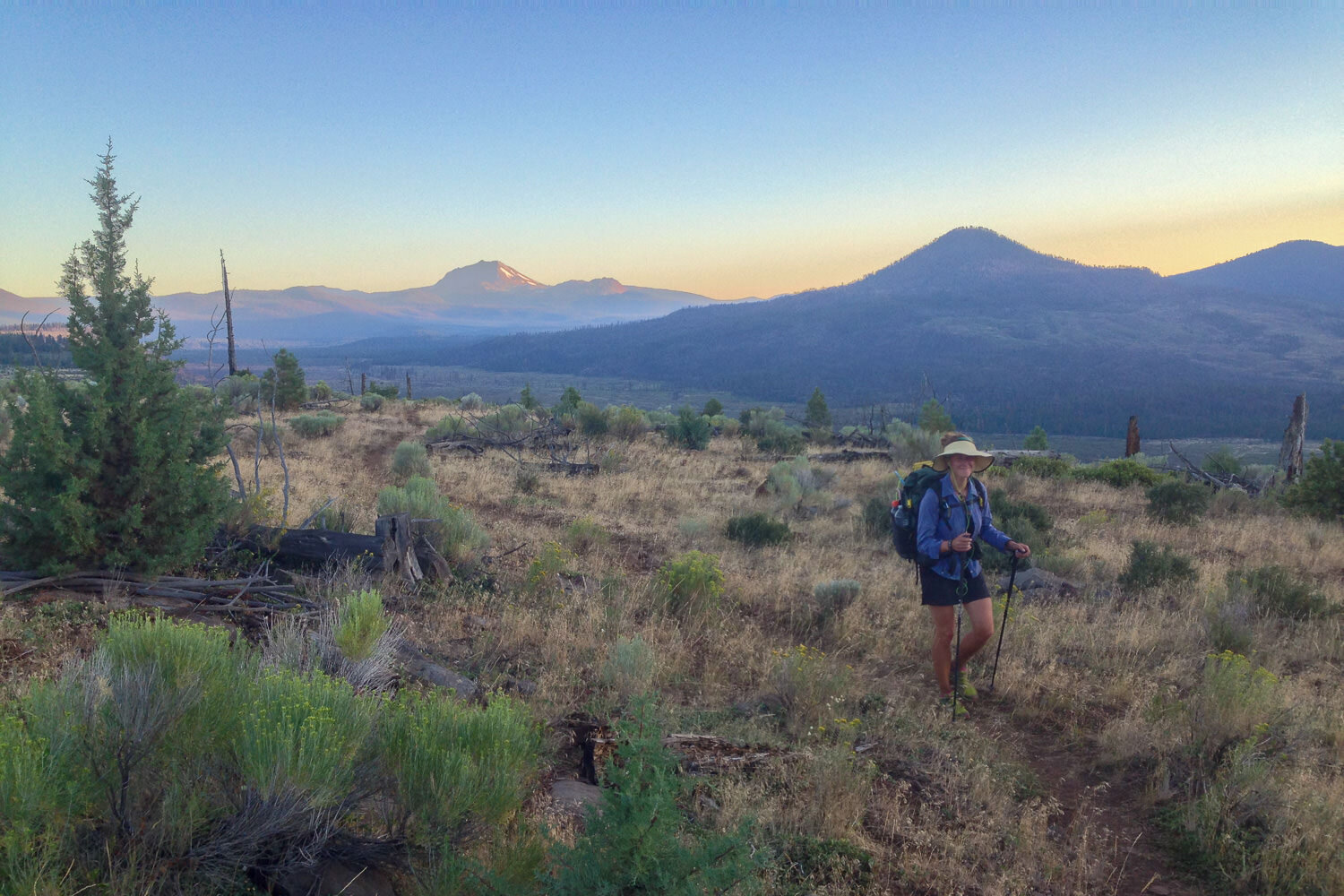 a 30-mile dry stretch on Hat Creek Rim in Northern California