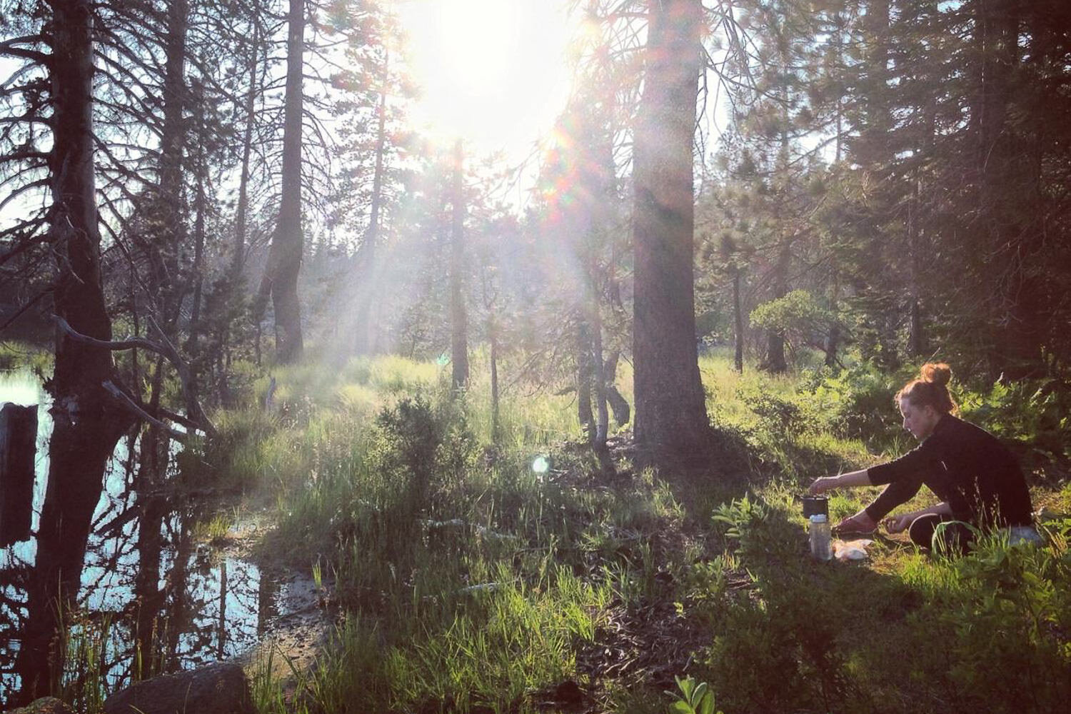 Cooking a Meal near an Oregon Lake - Photo Credit: Philip Kramer