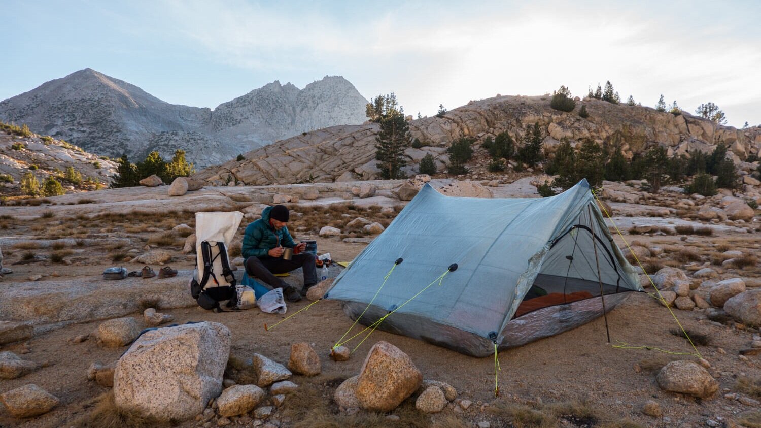 hiking the John Muir Trail with the Hyperlite Mountain Gear Southwest 3400 backpack and the Zpacks Triplex Tent.