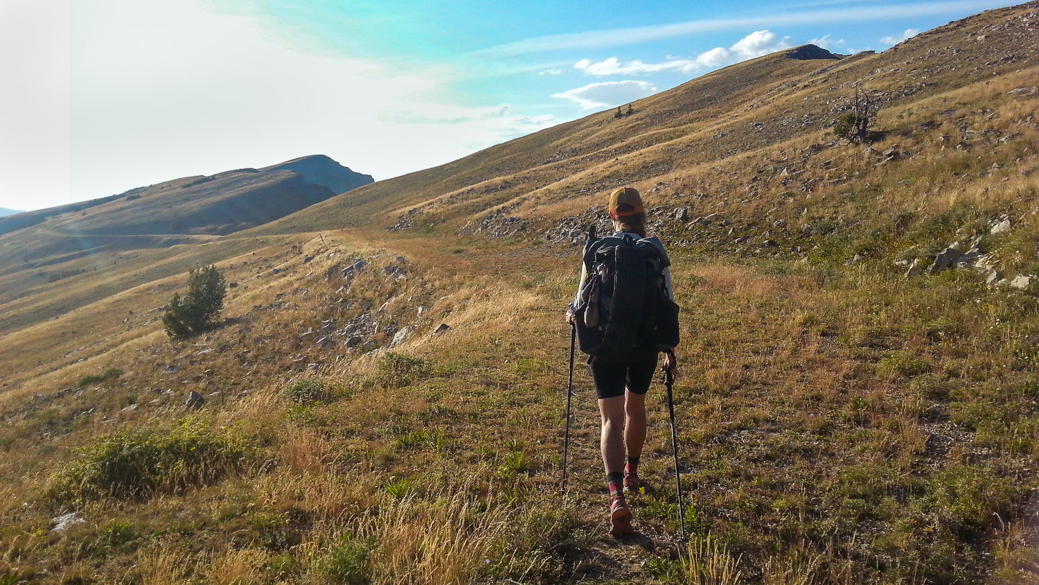 A vast grassy ridge in Wyoming