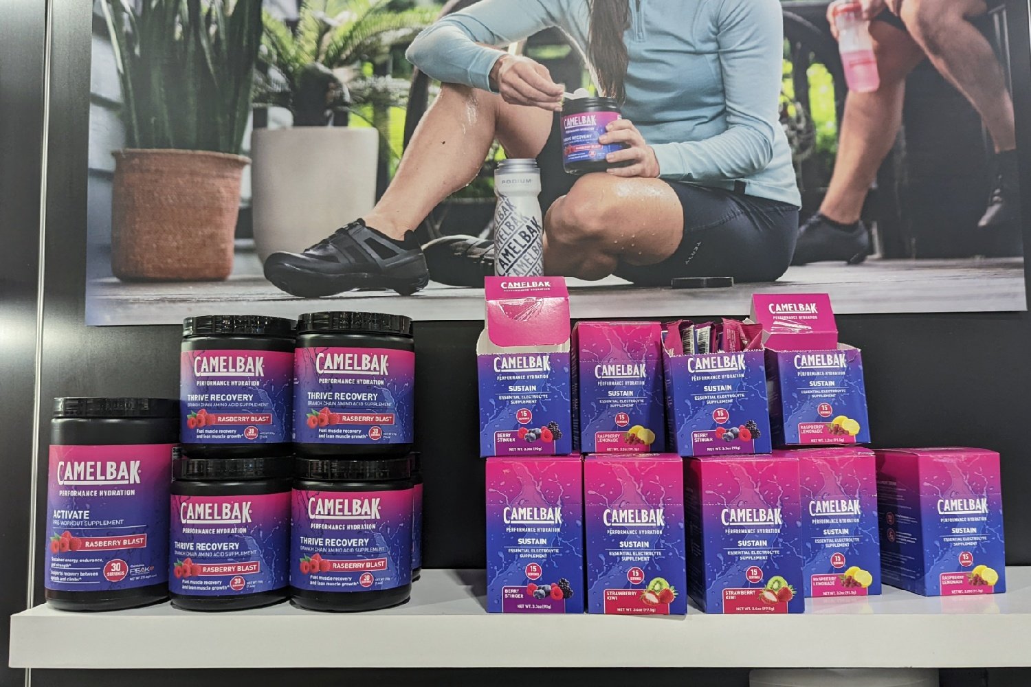 Camelbak Performance Hydration Mixes on display