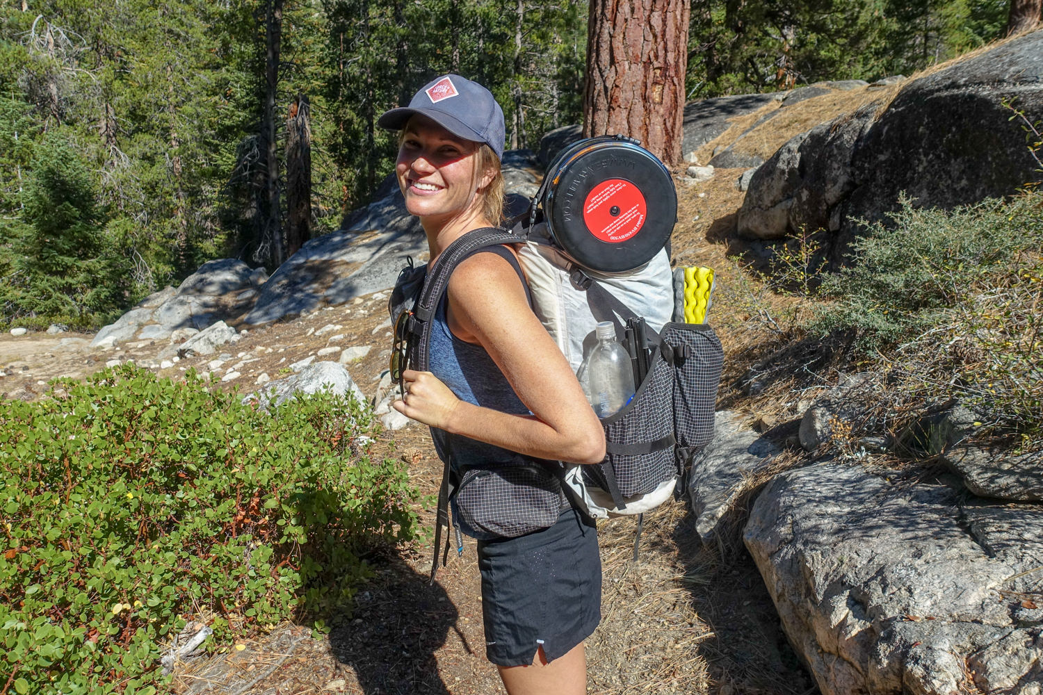 Annie’s JMT pack (HMG Southwest 2400) fully loaded with 9 days of food