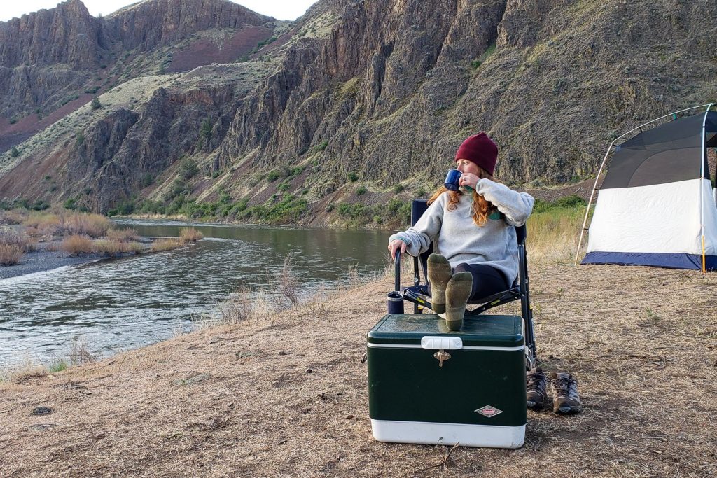 family camping trip equipment