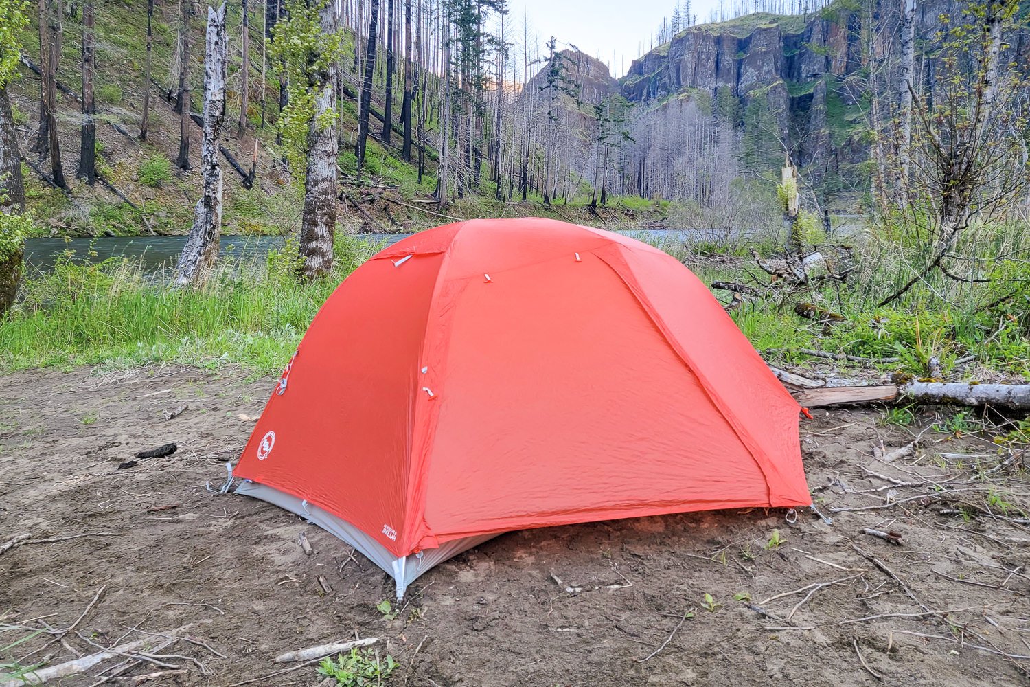 The Big Agnes Copper Spur HV UL2 with the fly zipped