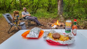 camping trip and hiking