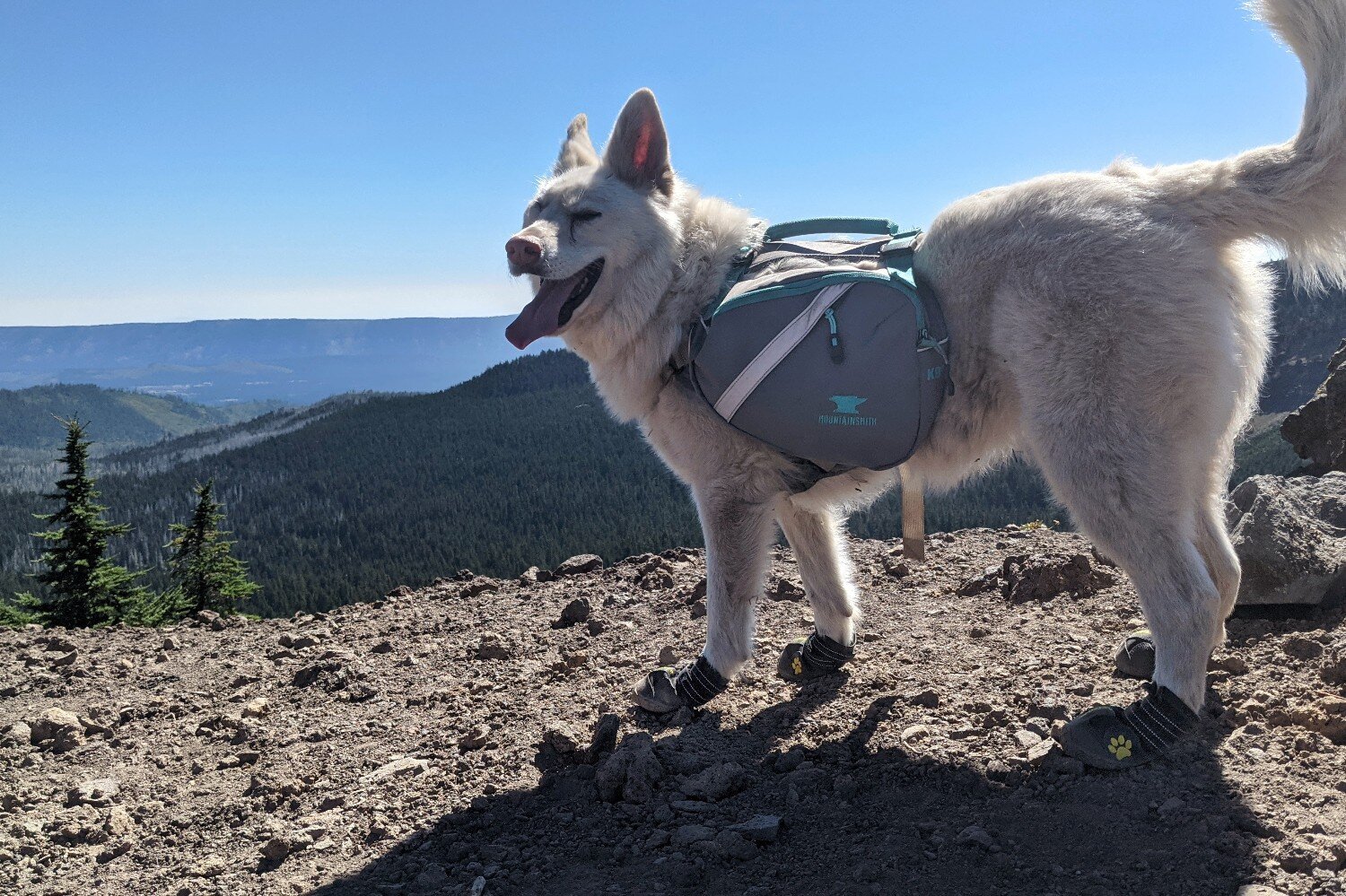 The spacious Mountainsmith K-9 is perfect for multi-day backpacking trips