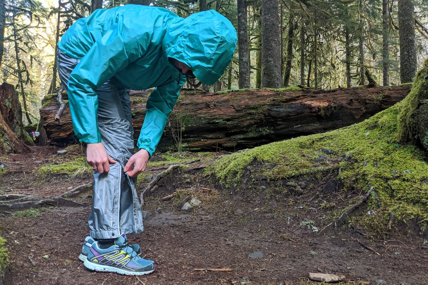 The Outdoor Research Helium Pants only have ankle-zips, but they still breathe pretty well since they’re made with lightweight materials