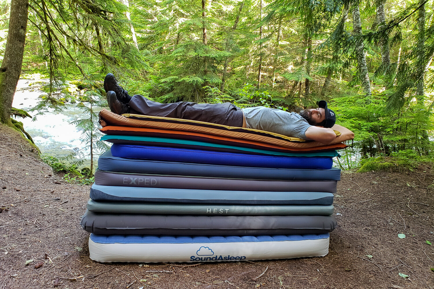 HEST Memory Foam Camping Mattress Pad