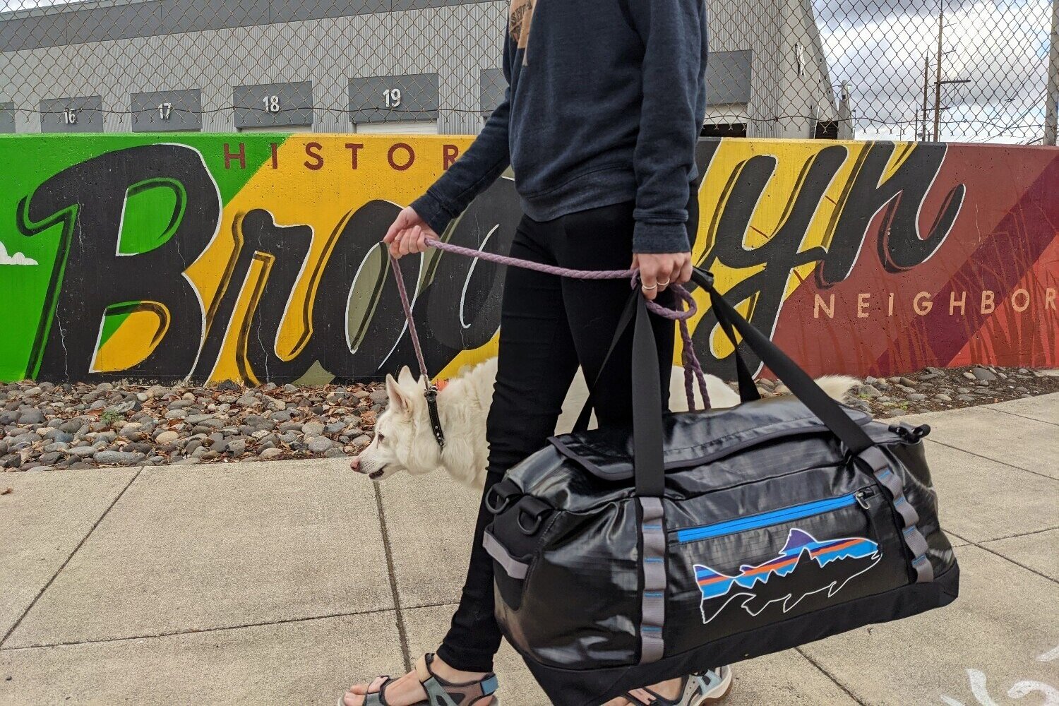It’s easy to throw things into the Patagonia Black Hole Duffel for last minute trips or for toting things around town.