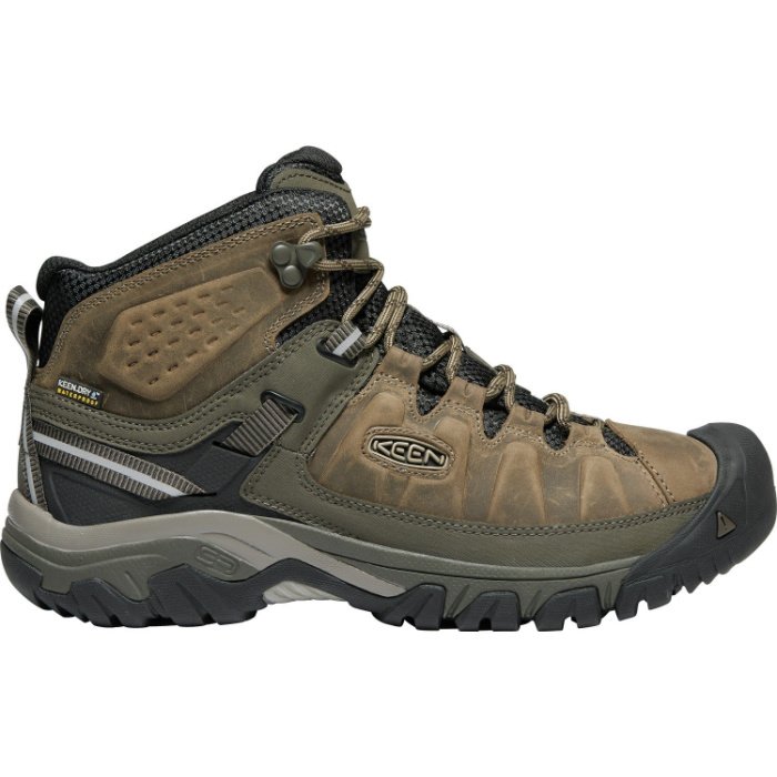 Brown hiking boot
