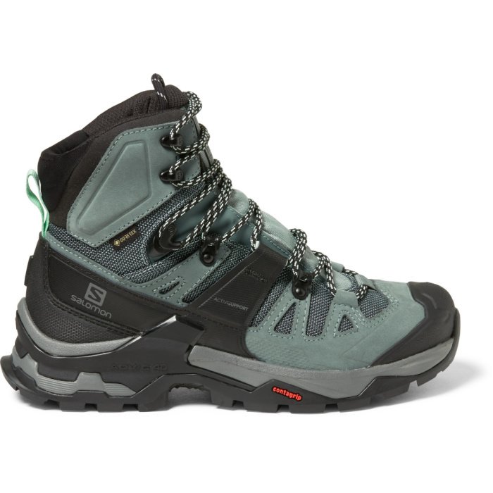 Light teal and dark grey hiking boot