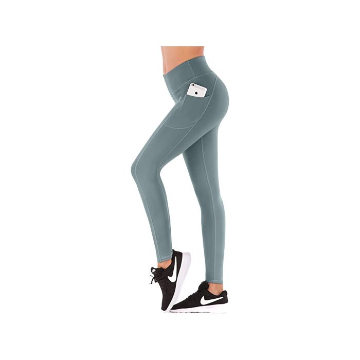 IUGA High Waisted Yoga Pants for Women with Pockets Capri Leggings