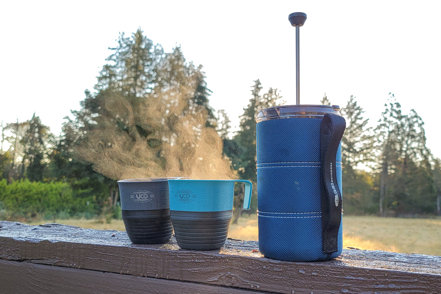 The GSI Outdoors Java Press is durable & makes great, strong coffee