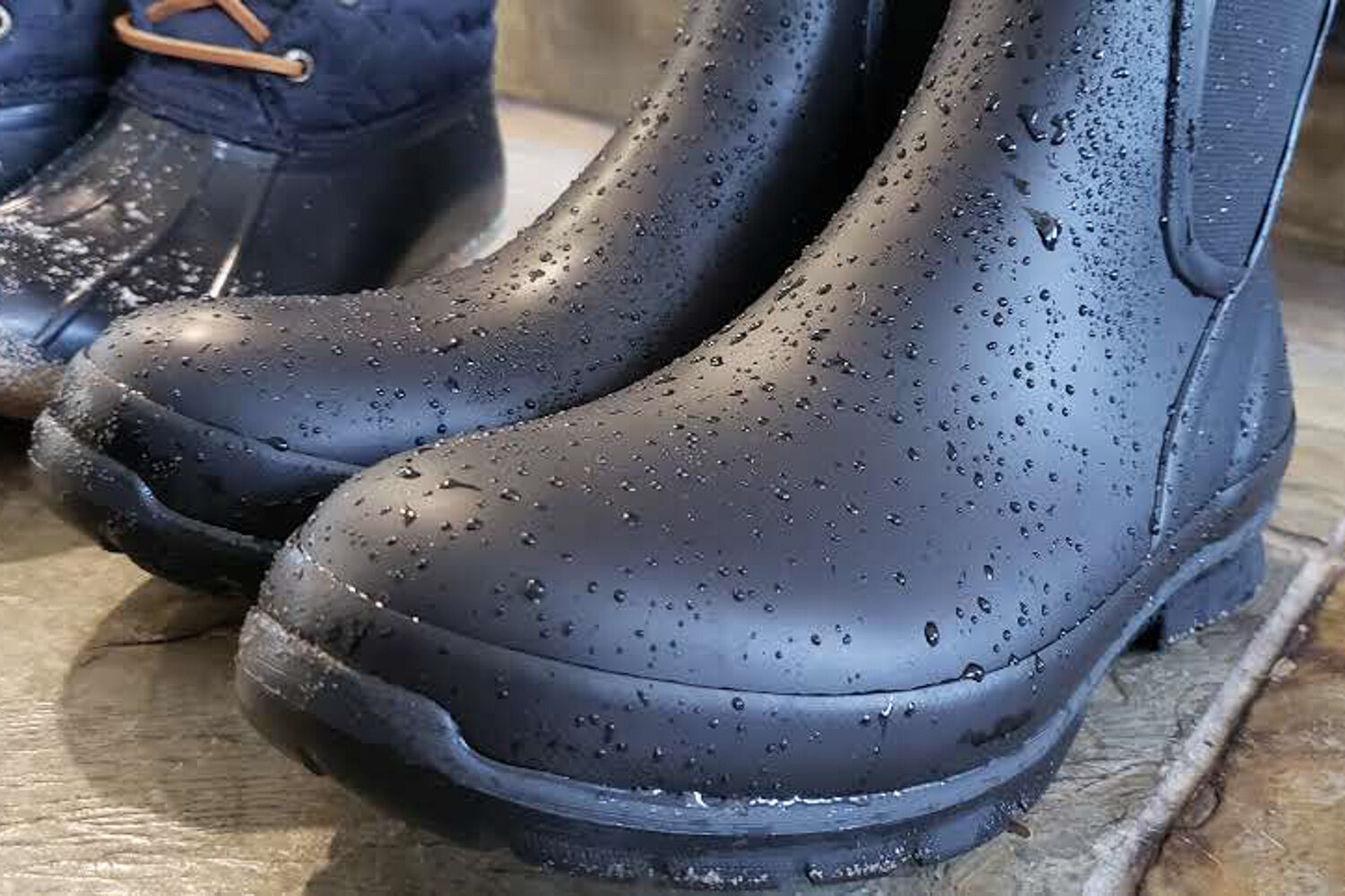 the Bogs amanda Plush Slip-Ons are waterproof, comfortable, and stylish.