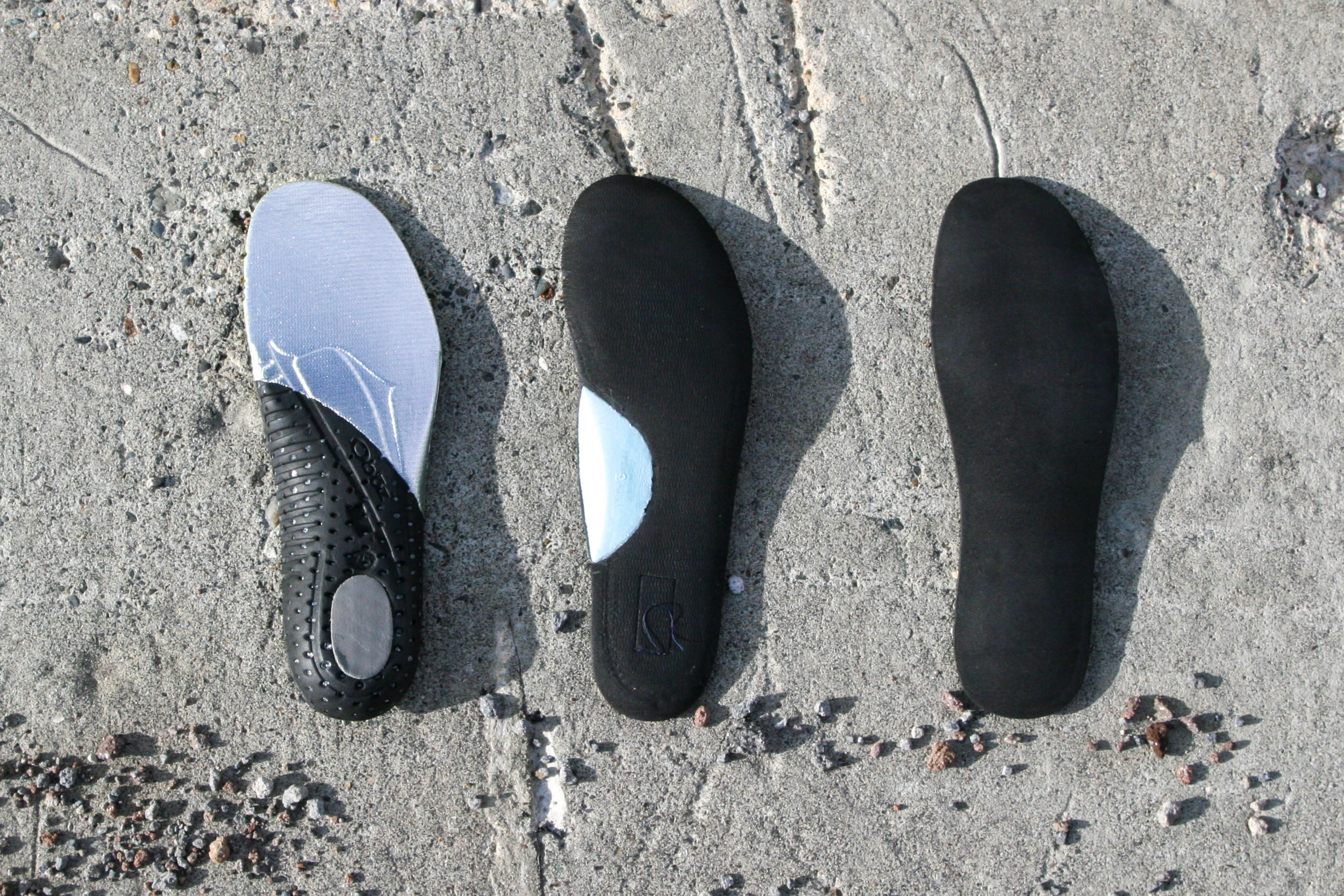 Comparing stock insoles