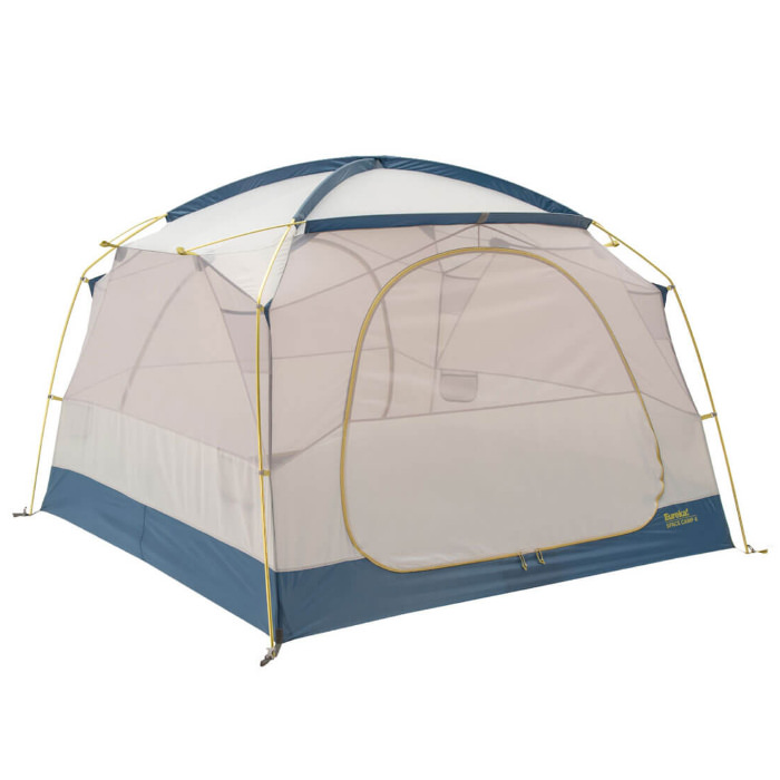 Eureka Space Camp 4. White and blue tent