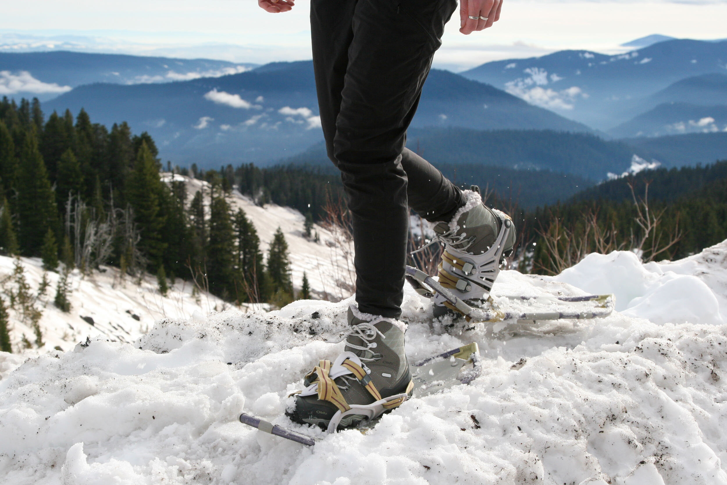 Oboz Bridger 7” Bdry Insulated Boots are excellent for snowshoeing