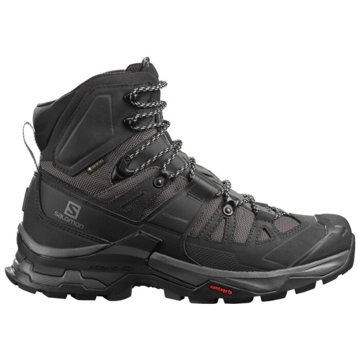 Black and grey hiking boot