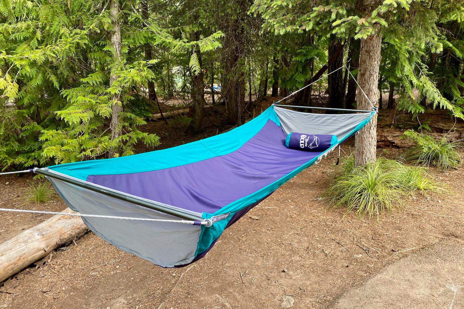 orange travel hammock