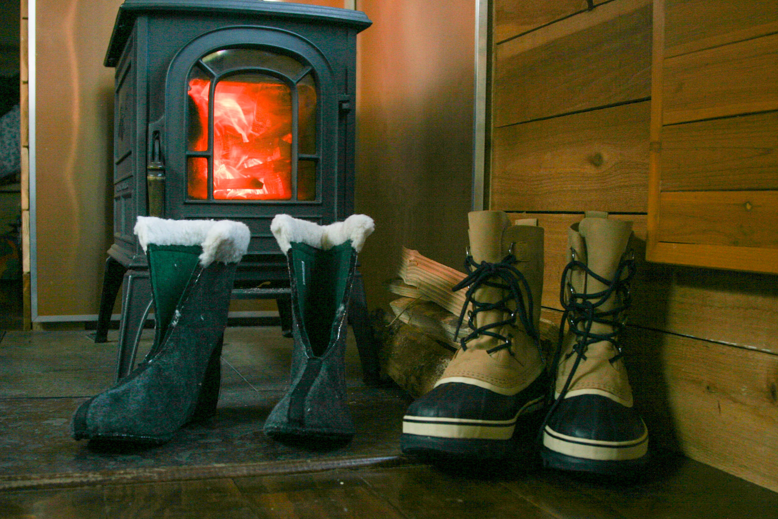 The Sorel Caribou’s liners come out for easy drying or replacement