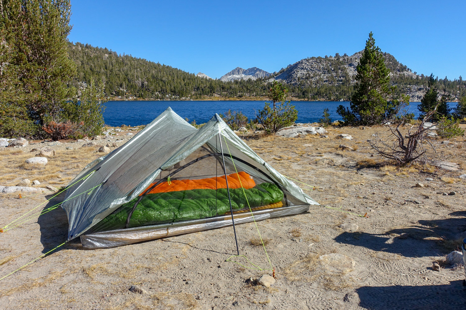 The Zpacks Triplex is our favorite ultralight tent for sleeping two hikers.