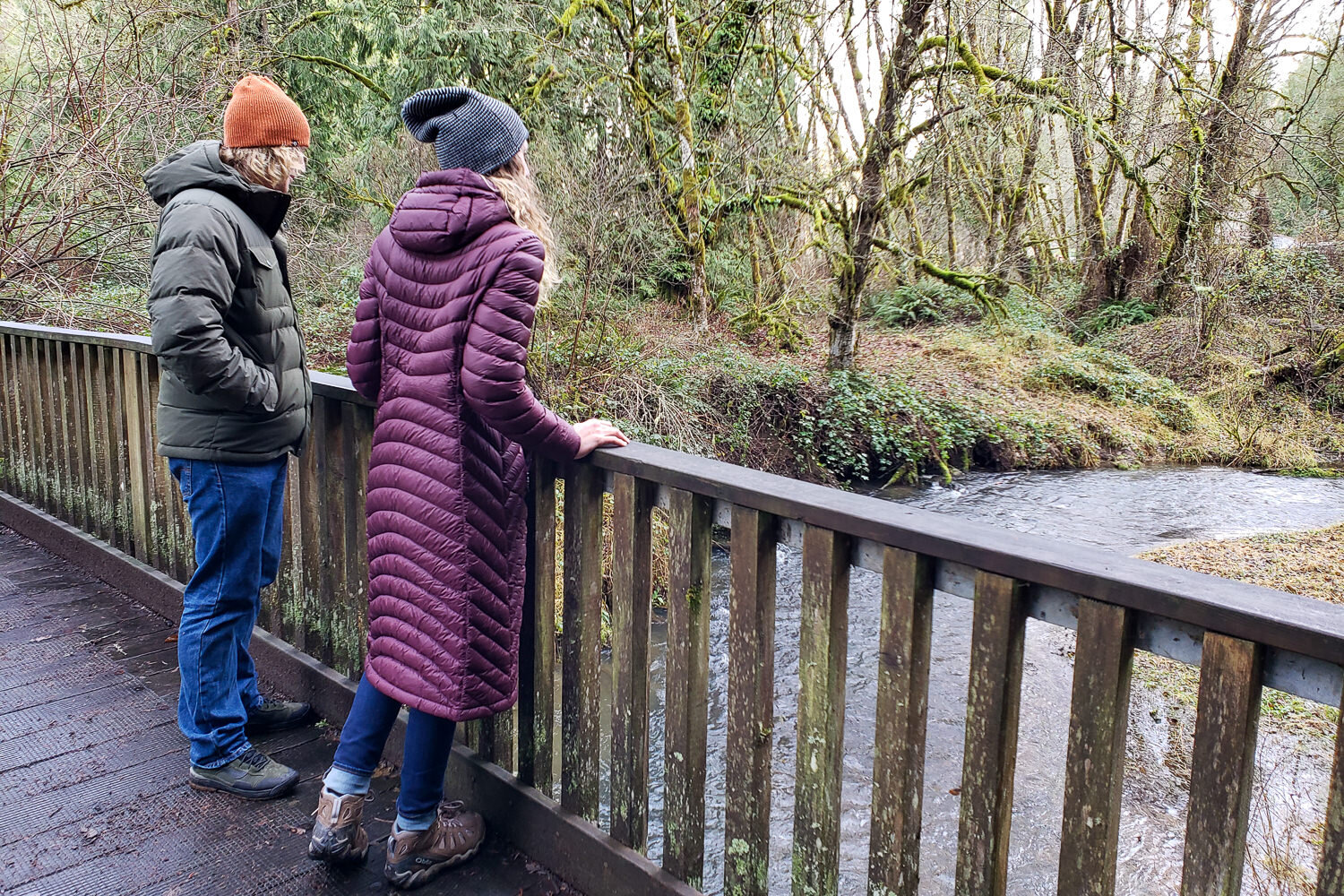 The Marmot Fordham (left) is super puffy, warm, & stylish.