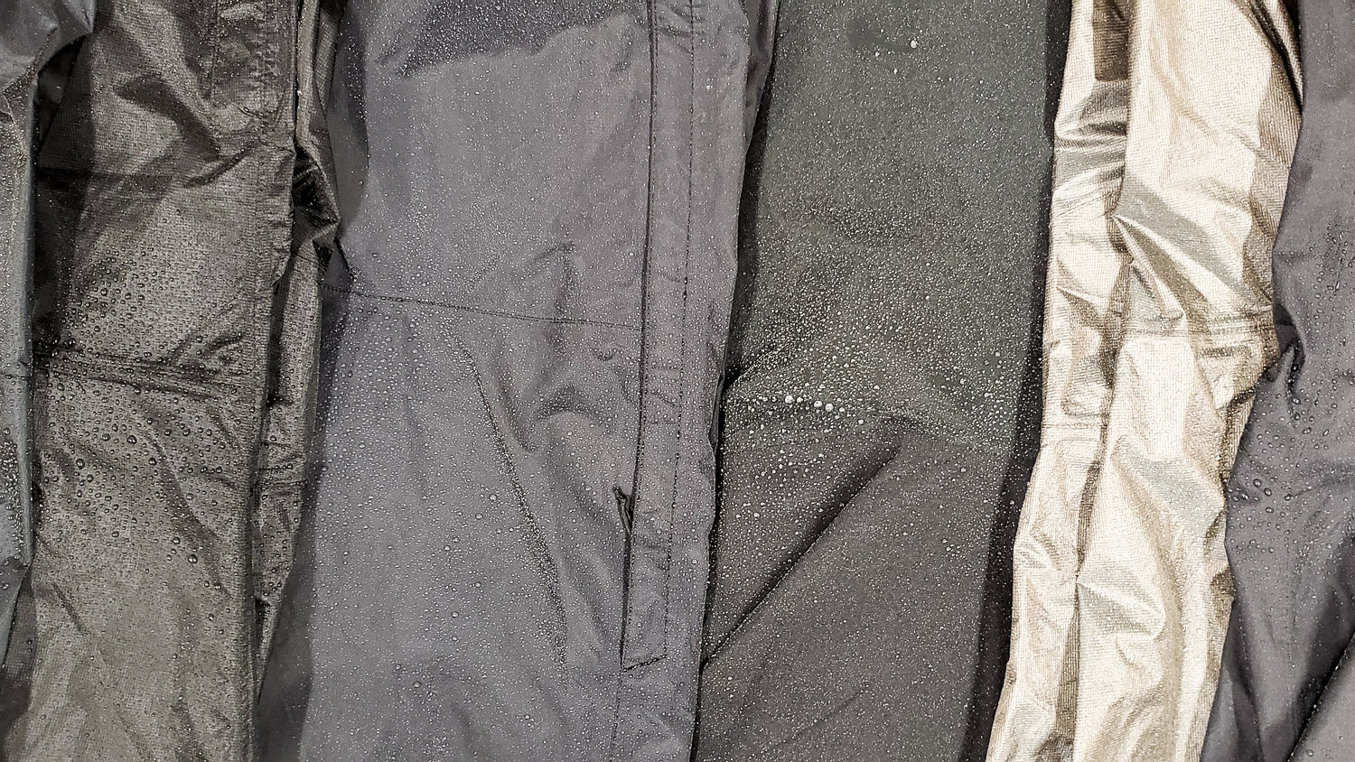 Comparing materials of rain pants