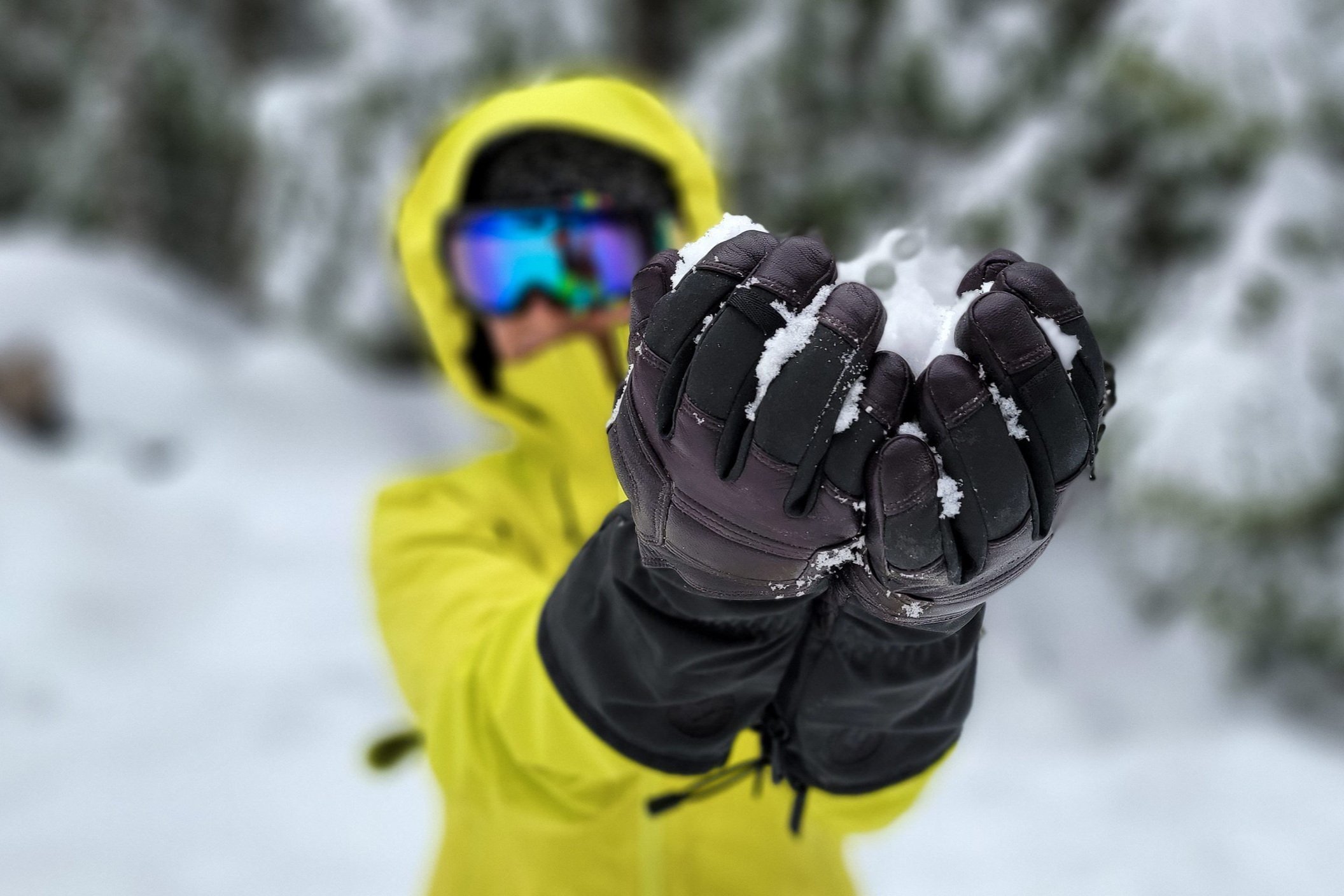 Closeup of the Black Diamond Guide Gloves