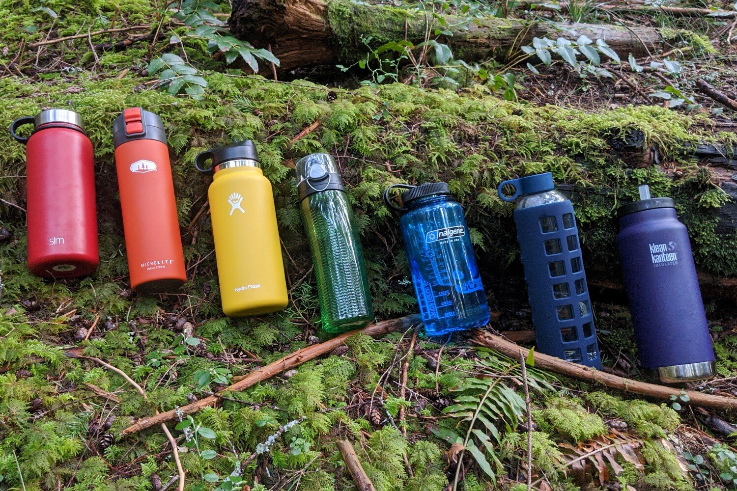 Water bottles come in all different shapes and colors to match your style.